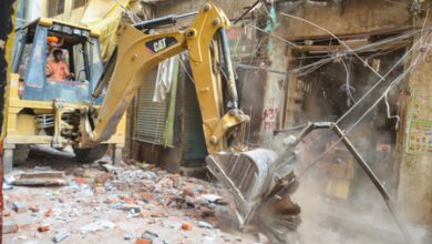 Authorities in J&K’s Kulgam district demolish 3 shops of drug peddler