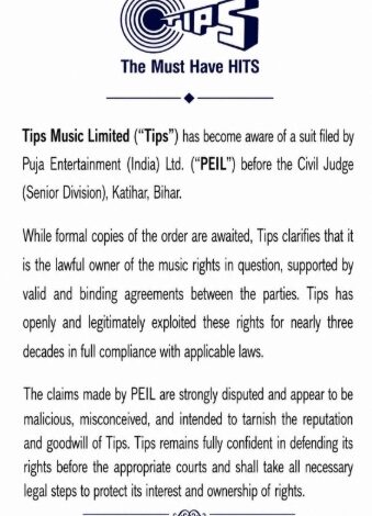 Tips on claims by Puja Entertainment in legal dispute: Malicious, misconceived, intended to tarnish the reputation
