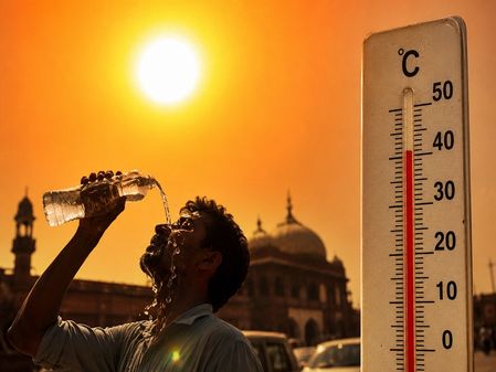 Severe heatwave grips Madhya Pradesh; Khajuraho sizzles at 45.4 degrees Celsius Severe heatwave grips Madhya Pradesh; Khajuraho sizzles at 45.4 degrees Celsius