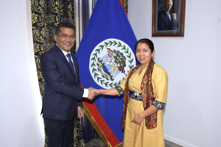 MoS Margherita holds talks with Governor General of Belize, meets Indian diaspora