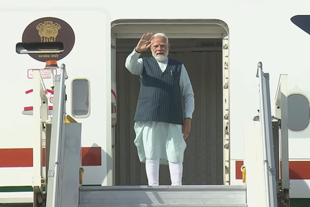 PM Modi emplanes for UAE to hold talks with President Sheikh Mohamed bin Zayed