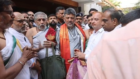 Banners proclaiming Shivakumar as next Karnataka CM surface on his 64th birthday
