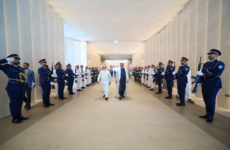 In special gesture, UAE President sees off PM Modi at airport as he emplanes for Netherlands