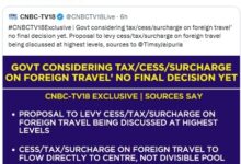 PM Modi refutes CNBC-TV18 report on govt considering levy on foreign travel