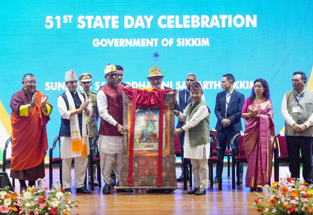 VC Radhakrishnan joins Sikkim Statehood Day celebrations in Gangtok (Lead)