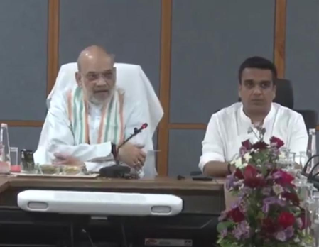 HM Shah chairs series of review meets in Ahmedabad; plantation, highway, healthcare projects in focus