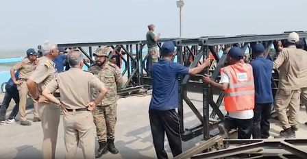 BRO steps in to restore connectivity, begins Bailey bridge work after Vikramshila Setu collapse in Bihar BRO steps in to restore connectivity, begins Bailey bridge work after Vikramshila Setu collapse in Bihar