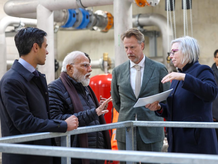 PM Modi visits Afsluitdijk Dam, praises Netherlands for ‘pioneering work’ in water management