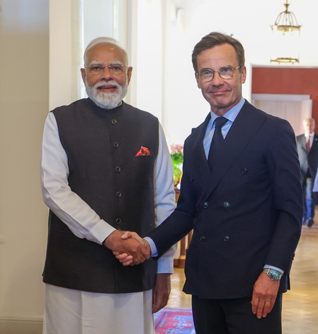 MEA lists six major outcomes of PM Modi’s historic and successful Sweden visit