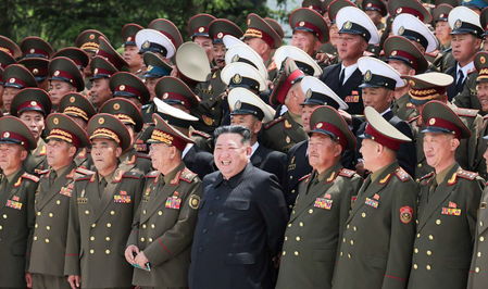 North Korea’s Kim chairs army commanders’ meeting, orders southern border defense buildup North Korea’s Kim chairs army commanders’ meeting, orders southern border defense buildup