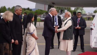 PM Modi arrives in Oslo, Norway PM Jonas Gahr Store welcomes him at airport