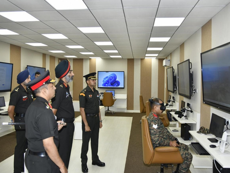 Army reviews training preparedness and development works at Pachmarhi Army reviews training preparedness and development works at Pachmarhi