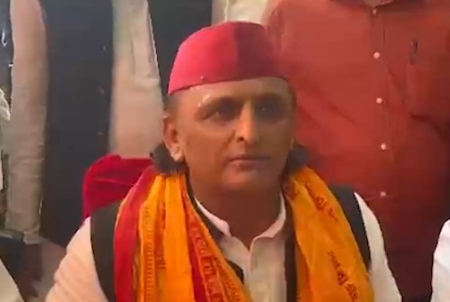 ‘Will govt stop us from holding press conference on road’: Akhilesh’s swipe at UP CM over namaz ban in public