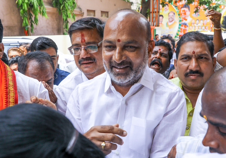 I handed over son to police, claims MoS Bandi Sanjay