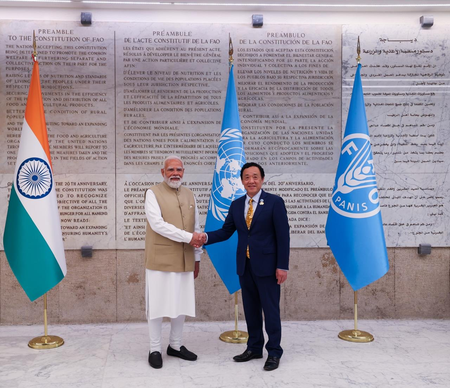 PM Modi receives FAO’s highest honour Agricola Medal for contribution to food security, farmer welfare PM Modi receives FAO’s highest honour Agricola Medal for contribution to food security, farmer welfare