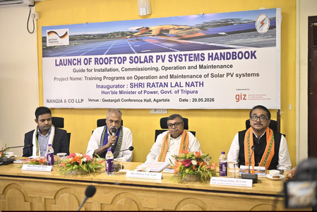 Tripura to offer rooftop solar panels for Rs 1,000 under PM Surya Ghar scheme Tripura to offer rooftop solar panels for Rs 1,000 under PM Surya Ghar scheme