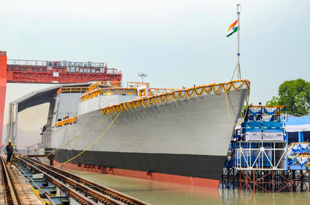 GRSE launches Next Generation Offshore Patrol Vessel ‘Sanghamitra’ GRSE launches Next Generation Offshore Patrol Vessel ‘Sanghamitra’