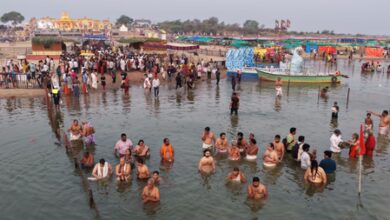 12-day Saraswati Antya Pushkaralu begins in Telangana’s Kaleshwaram 12-day Saraswati Antya Pushkaralu begins in Telangana’s Kaleshwaram