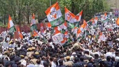 Congress workers, police clash during NEET protest in Jaipur Congress workers, police clash during NEET protest in Jaipur