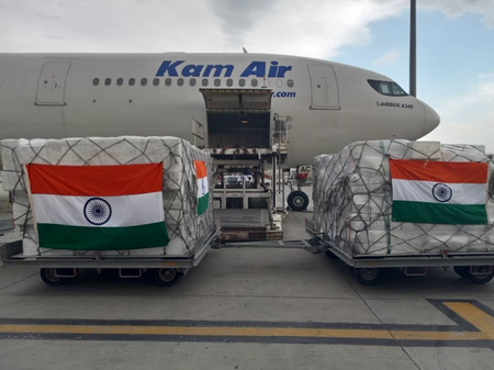 India delivers 20 tonnes of critical vaccine supplies to Afghanistan