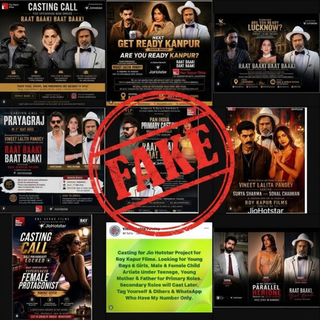 Casting director Vineet Lalita Pandey called out by production house for issuing fake casting calls under its name Casting director Vineet Lalita Pandey called out by production house for issuing fake casting calls under its name