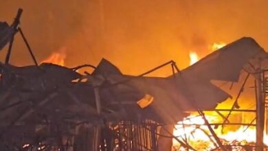 Shastri Park furniture market gutted in massive blaze, locals stone fire tenders claiming delayed response Shastri Park furniture market gutted in massive blaze, locals stone fire tenders claiming delayed response