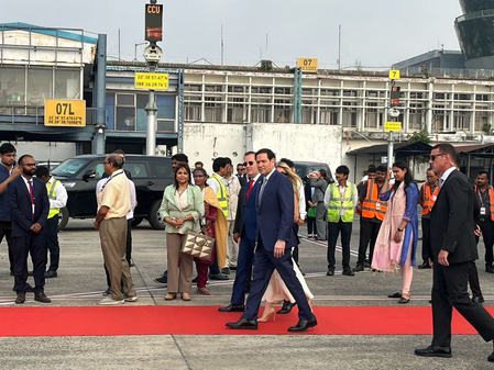 US Secretary of State Marco Rubio arrives in Kolkata, set to meet PM Modi today US Secretary of State Marco Rubio arrives in Kolkata, set to meet PM Modi today