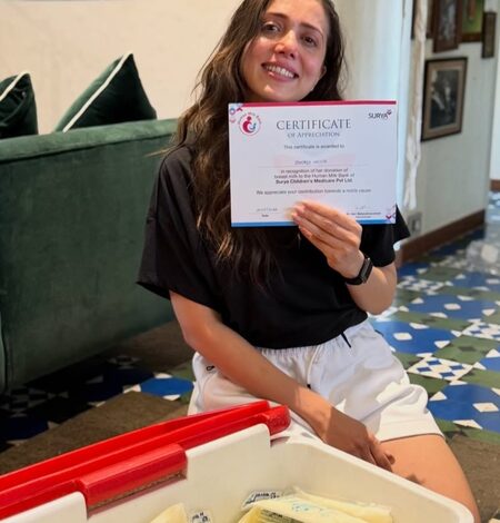 Nakuul Mehta’s wife Jankee Parekh donates 90 packets of her stored breast milk for NICU babies Nakuul Mehta’s wife Jankee Parekh donates 90 packets of her stored breast milk for NICU babies