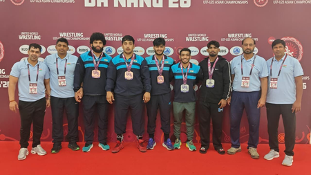 U23 Asian Wrestling C’ships: Suraj and Sagar win silver as India secure five Greco-Roman medals (ld) U23 Asian Wrestling C’ships: Suraj and Sagar win silver as India secure five Greco-Roman medals (ld)