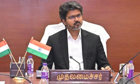 Vijay speaks to parents of murdered ten-year-old, assures strict action Vijay speaks to parents of murdered ten-year-old, assures strict action