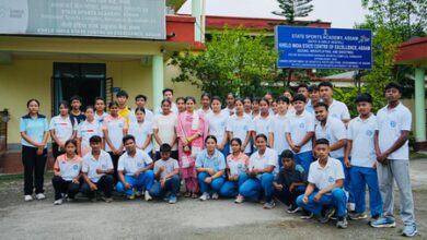 MoS Raksha Khadse reviews sports science facilities at KISCE Assam and High Performance Centre in Guwahati MoS Raksha Khadse reviews sports science facilities at KISCE Assam and High Performance Centre in Guwahati