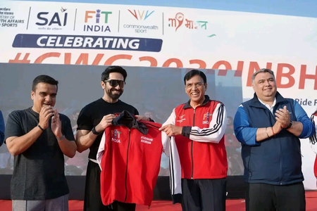 Ahmedabad lead India’s CWG Day celebrations as Fit India Sundays on cycle unite the nation Ahmedabad lead India’s CWG Day celebrations as Fit India Sundays on cycle unite the nation