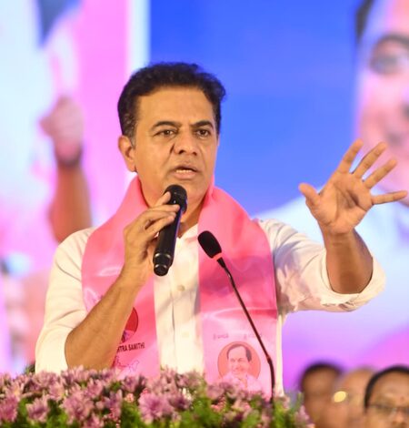 KTR accuses Telangana govt of conspiring to scrap free power scheme for farmers KTR accuses Telangana govt of conspiring to scrap free power scheme for farmers