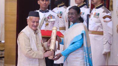 President Droupadi Murmu confers Padma awards at Rashtrapati Bhawan President Droupadi Murmu confers Padma awards at Rashtrapati Bhawan