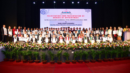 Arunachal CM reaffirms commitment to transparent recruitment, hands over job letters to 404 engineers