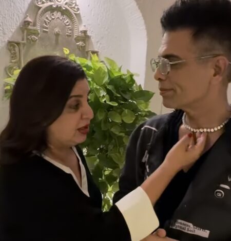 Karan Johar wears mother’s expensive diamond necklace on his 53rd birthday, surprises Farah Khan