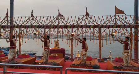 Ganga Dussehra celebrated with special aarti in Varanasi; devotees throng ghats, temples Ganga Dussehra celebrated with special aarti in Varanasi; devotees throng ghats, temples