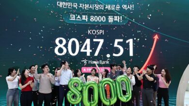 Seoul’s KOSPI finishes above record-breaking 8,000-point level Seoul’s KOSPI finishes above record-breaking 8,000-point level