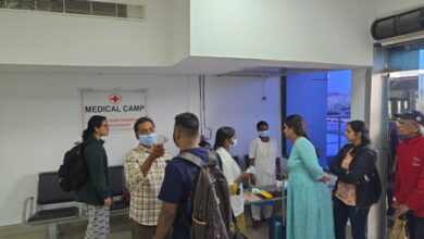 Preventive screening of international passengers for Ebola at Vijayawada airport Preventive screening of international passengers for Ebola at Vijayawada airport