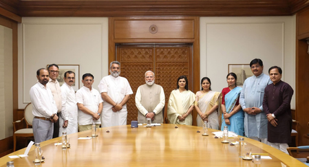 Gujarat MLAs meet PM Modi in Delhi; discuss governance, constituency development