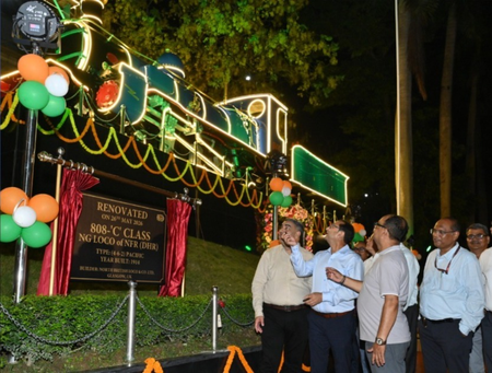 NFR restores Darjeeling Himalayan Railway steam locomotive at Maligaon headquarters NFR restores Darjeeling Himalayan Railway steam locomotive at Maligaon headquarters