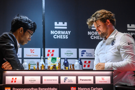 Norway Chess: Praggnanandhaa beats world No.1 Carlsen in rollercoaster round 3 Norway Chess: Praggnanandhaa beats world No.1 Carlsen in rollercoaster round 3