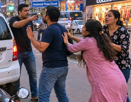 Pune road rage incident: Couple, three-year-old child assaulted; case registered against four Pune road rage incident: Couple, three-year-old child assaulted; case registered against four