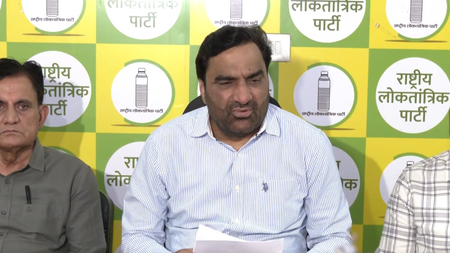 Rajasthan politics heats up over Hanuman Beniwal’s remarks, BJP hits back Rajasthan politics heats up over Hanuman Beniwal’s remarks, BJP hits back