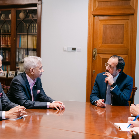 EAM Jaishankar calls on Cyprus President, discusses West Asia situation and India’s Mediterranean interests EAM Jaishankar calls on Cyprus President, discusses West Asia situation and India’s Mediterranean interests