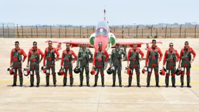 IAF chief AP Singh flies with Suryakiran Aerobatic Team to mark 30th anniversary IAF chief AP Singh flies with Suryakiran Aerobatic Team to mark 30th anniversary