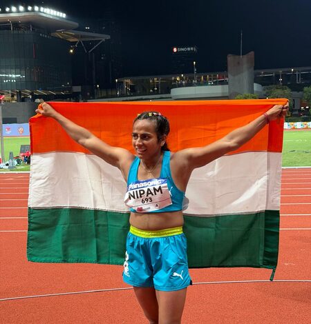 U20 Asian Athletics: Sprinter Nipam makes memorable debut, wins 100m bronze in Hong Kong
