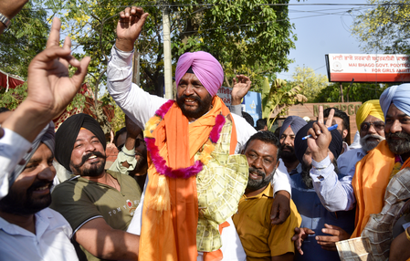 Punjab: AAP win in 102 civic bodies