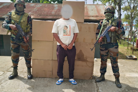 Assam Rifles seize meth tablets, foreign cigarettes worth Rs 35.71 crore in Mizoram; four held Assam Rifles seize meth tablets, foreign cigarettes worth Rs 35.71 crore in Mizoram; four held