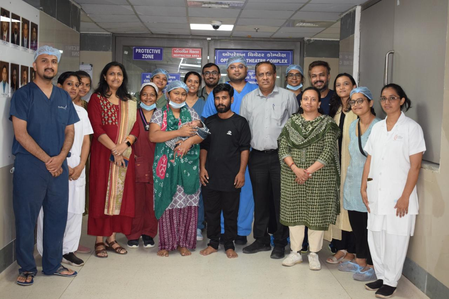 Newborn from Kutch survives rare congenital defect after complex surgery at Ahmedabad Civil Hospital